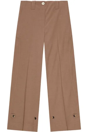 Ganni Adjustable-leg tailored trousers