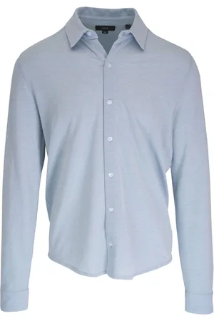 Vince Piqué-weave cotton shirt