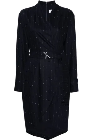 GENNY Pinstripe-pattern dress