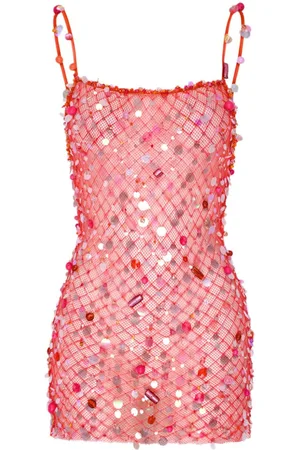 Roberta Einer Fishnet mini dress