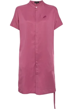 AGNÈS B. Logo-embroidered shirt dress
