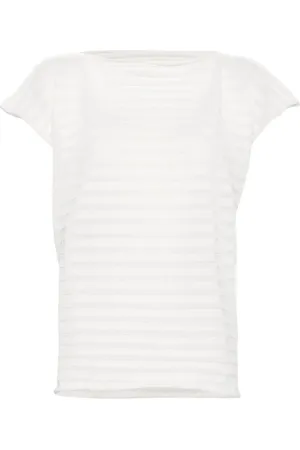 PLEATS PLEASE ISSEY MIYAKE Mesh knitted top