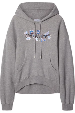 OFF-WHITE Logo-print organic cotton hoodie