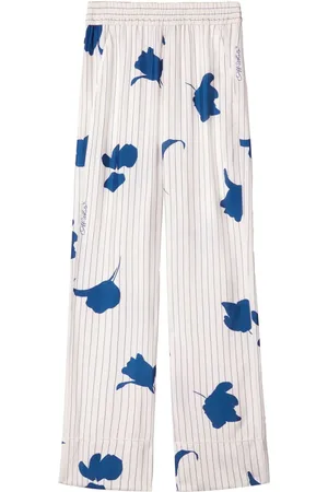 OFF-WHITE Floral-print trousers