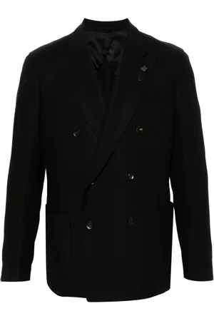 LARDINI Logo-clip blazer