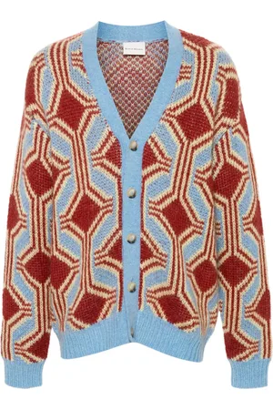 Drôle de Monsieur Le Cardigan Mohair Géométrique cardigan