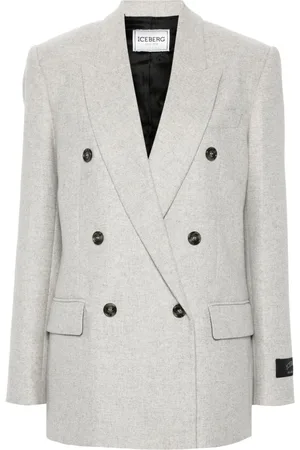 Iceberg Mélange-effect blazer
