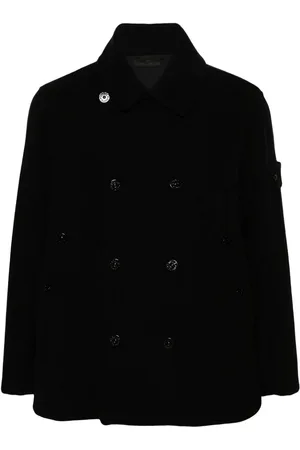 Stone Island Compass-badge double-breasted coat