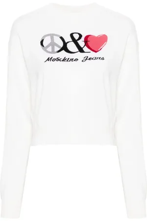 Moschino Intarsia-logo sweater