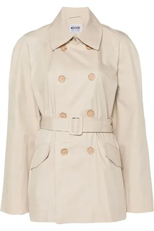 Moschino Chain link-detail trench coat
