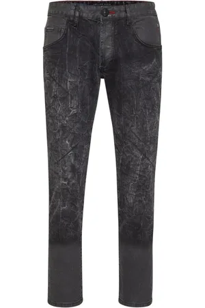 Philipp Plein Skull-print slim-fit jeans