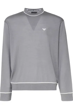 Emporio Armani Intarsia-knit wool jumper