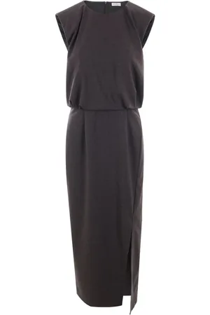 Brunello Cucinelli Monili chain detail short-sleeve dress
