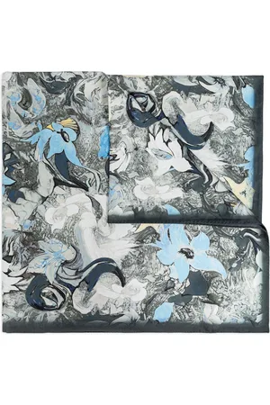 Tory Burch Floral-print silk square scarf