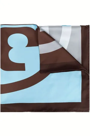 Tory Burch Colour-block silk neckerchief