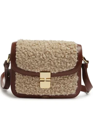 A.P.C. Faux-fur detailing shoulder bag