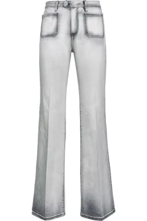 Pinko Fernanda contrast-trim flared jeans