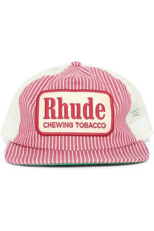 Rhude Embroidered-logo striped cap