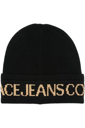 VERSACE Intarsia-logo beanie