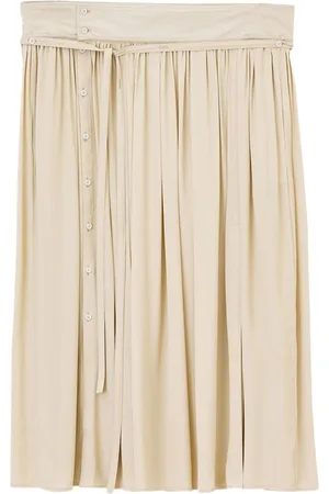 LEMAIRE Pleated cotton skirt