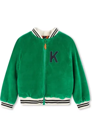 Kenzo Logo-patch bomber jacket