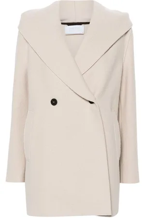 Harris Wharf London Hooded double-breasted coat