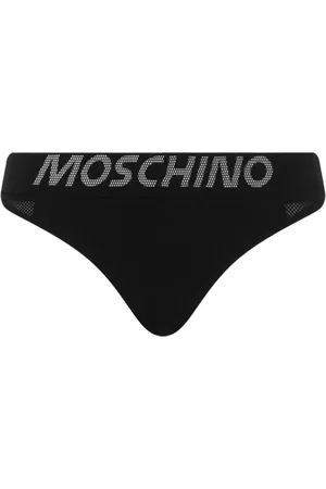 Moschino Logo-print mesh-panelling briefs