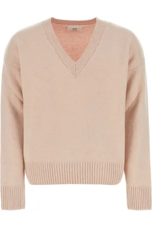 Ami Elbow-patch V-neck jumper
