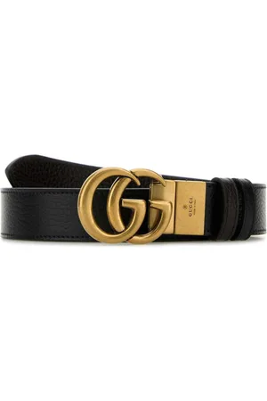 Gucci Double G buckle leather belt
