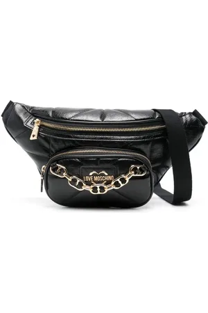 Moschino Logo-plaque belt bag