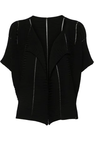 Issey Miyake Ribbed-knit cardigan