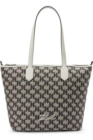 Karl Lagerfeld Medium Signature Jacquard tote bag