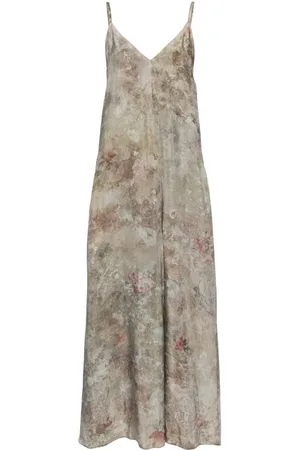 ZIGGY CHEN Floral-printed V-neck dress