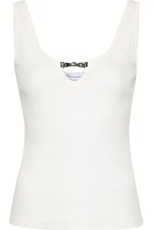 BLUMARINE Bow-detail tank top
