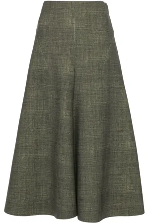 Serafini A-line midi skirt