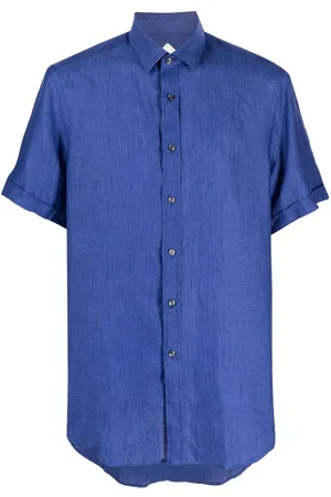 Pal Zileri Short-sleeved linen shirt