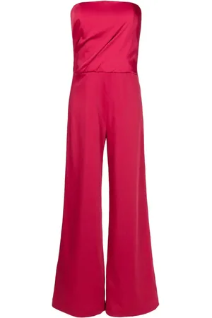 Lethicia Bronstein Crepe bandeau-style jumpsuit