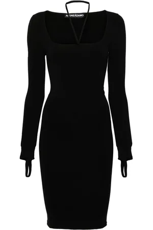 ANDREADAMO Halterneck midi dress