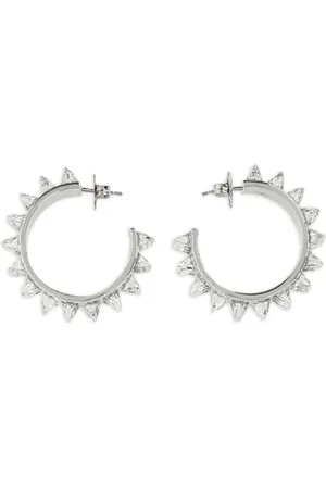 Amina Muaddi Karma hoop earrings