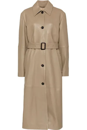 Totême Belted leather coat