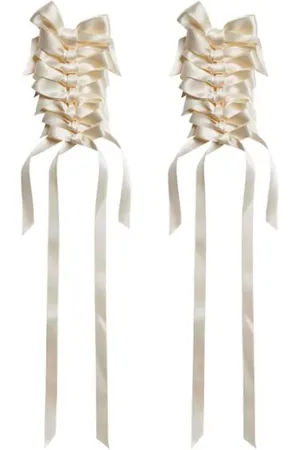 Simone Rocha Rosette Bow earrings