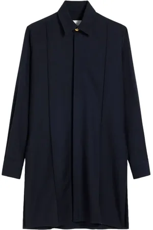 Ami Pintuck long-sleeve virgin-wool shirt