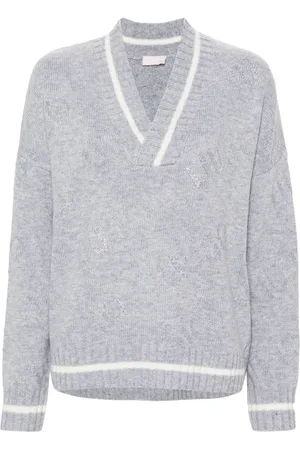 Liu Jo Rhinestone-logo sweater