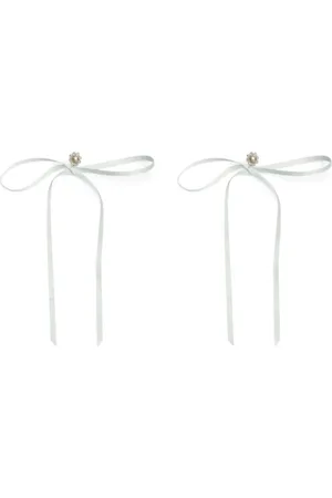 Simone Rocha Bow Ribbon stud earrings