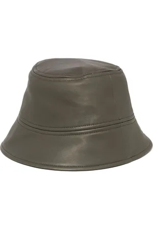 YVES SALOMON Leather bucket hat