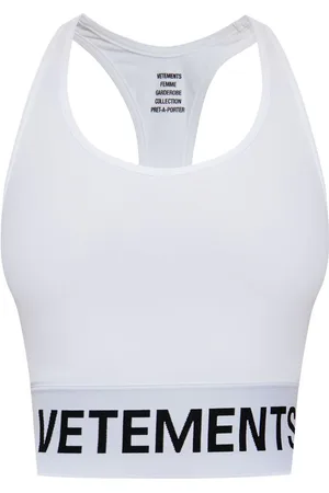 Vetements Logo-waistband tank top