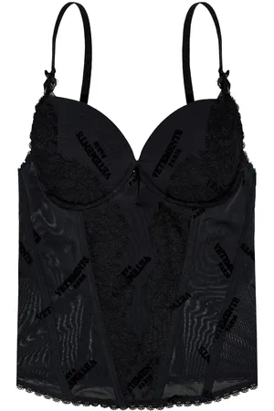Vetements Logo-jacquard top