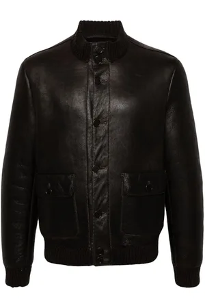 SALVATORE SANTORO Leather bomber jacket