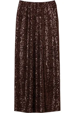 Twin-Set Sequined long skirt
