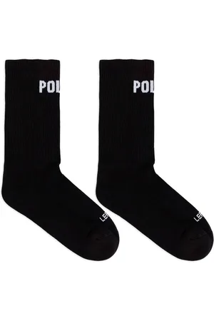 Vetements Polizei-knit ribbed socks